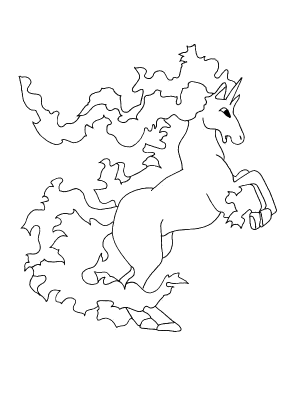 coloriage pokemon Galopa